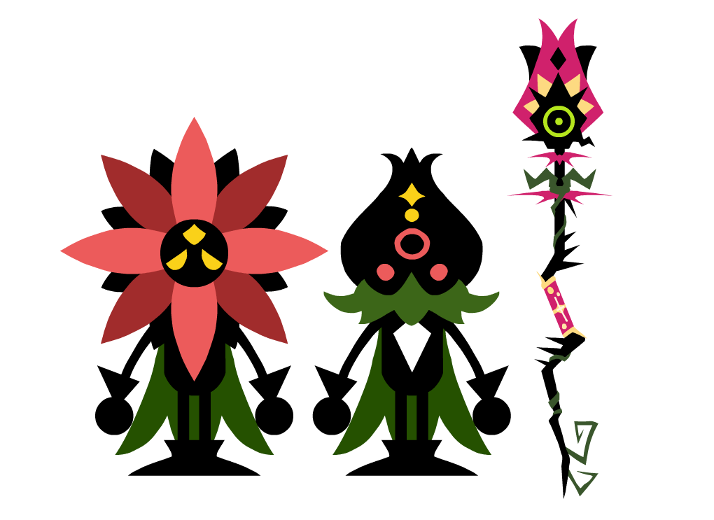 saddest_toaster's tweet image. I tried to make a vector of my dark hero version of Lady Meden, Soulreaping Thornbud! :D  I really wanna try make a 3d model of her someday... #patapon #patapon3