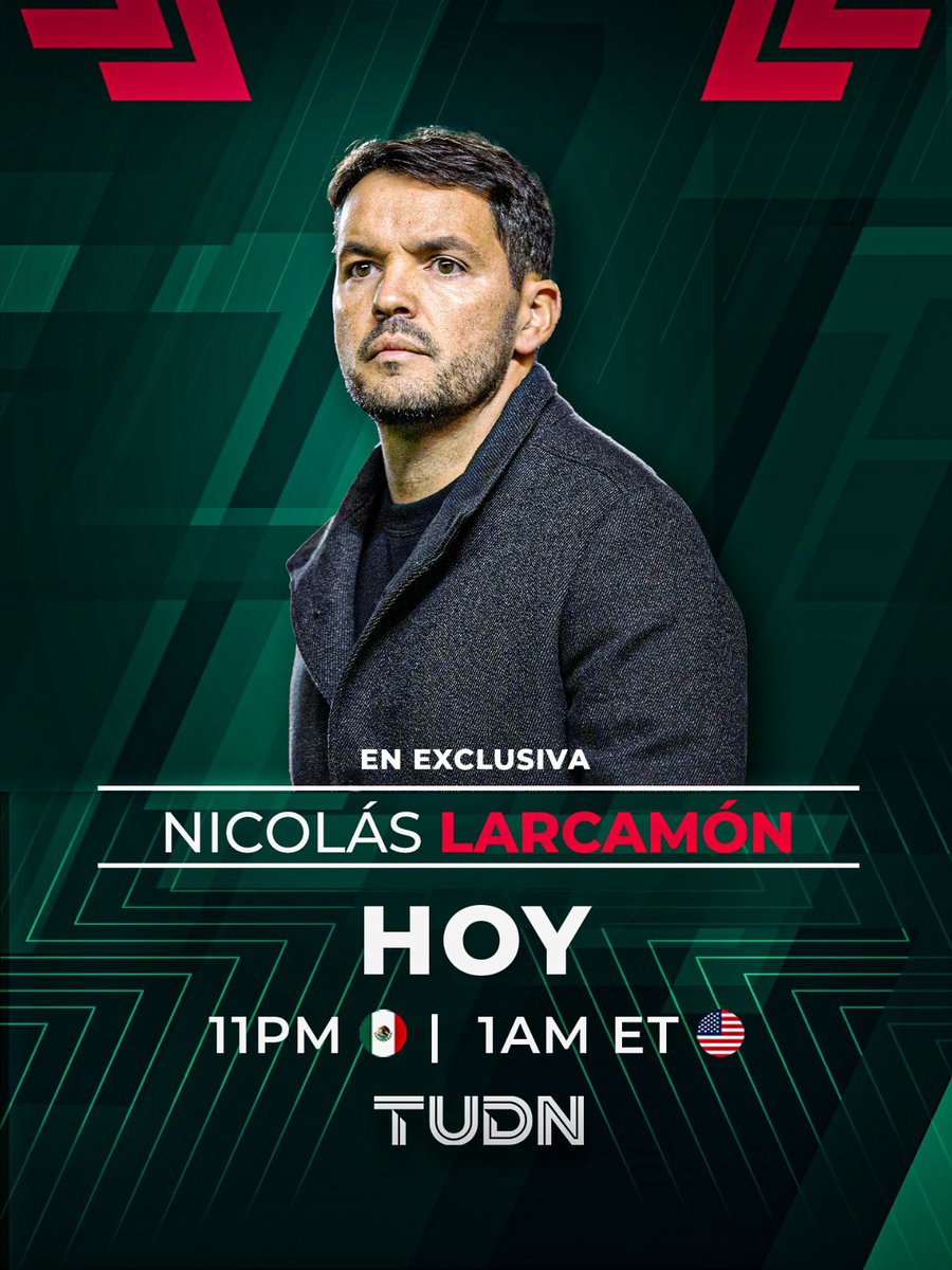 🚨🚨🚨 Atención: Nicolás Larcamón estará presente esta noche en #LineaDe4

✍️ Mucho debate y análisis por TUDN