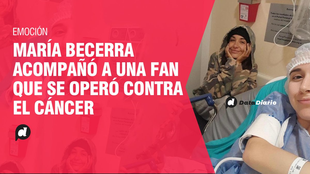 DataDiario's tweet photo. 🫂 MARÍA BECERRA ACOMPAÑÓ A UNA FAN QUE SE OPERÓ CONTRA EL CÁNCER 

👉 María Becerra acompañó a Sol, una fan que se operó contra el cáncer y le brindó todo su apoyo luego de ayudarla a costear su tratamiento. https://t.co/t2pC8q9z6K