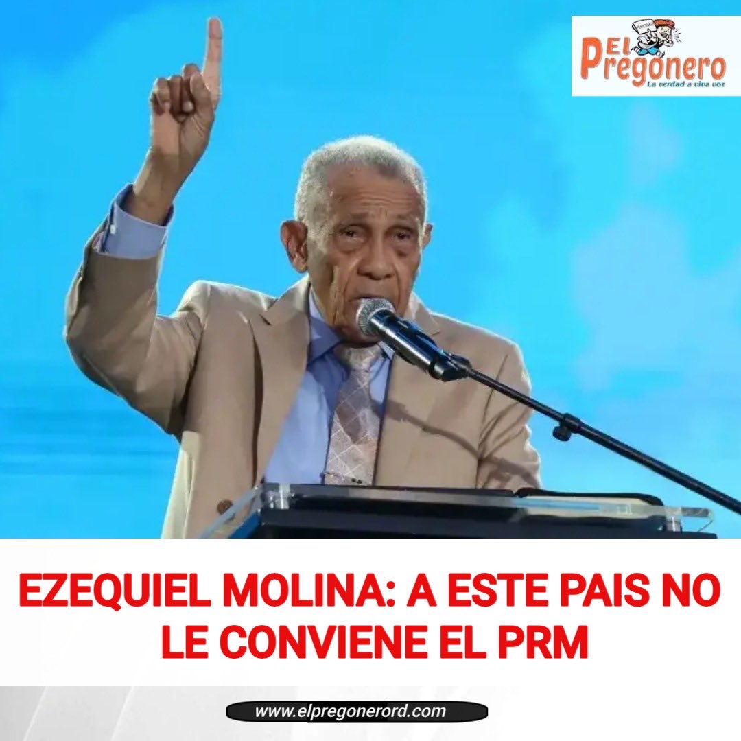 ciprianreyes's tweet image. El Pastor Ezequiel Molina habló por mil años 
#Sevan 
El #PRM es una asociación de Malhechores #RD 🇩🇴❓