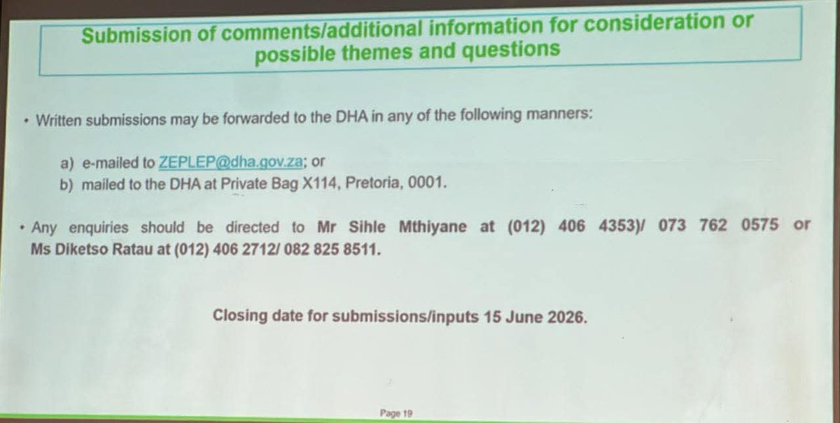 Smollicious1's tweet photo. ZEP and LEP, Home Affairs has given us a chance to comment on it the way we did with White Paper Immigration. I’m asking you from the bottom of my heart that we do the same with this one too. It is important that we participate on this
#OperationDudula
#homeaffairs
#immigrations https://t.co/Z6ZHFRo7dr
