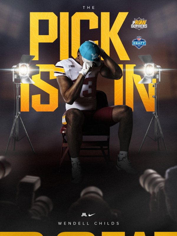 Thanks @JoeRFootball and @GopherFootball for the Draft day Design ...