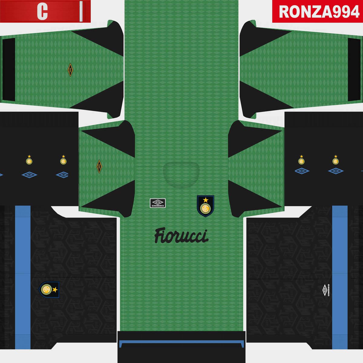 ronza994's tweet image. Inter 1993-94 Kit GK #classic #kitmaker #milan #inter #internazionale #seriea #italia #uefacup #winner #umbro #fiorucci #zenga