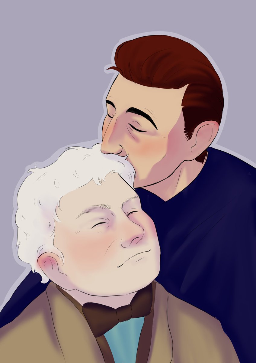 Mommy_Ruthp's tweet photo. Зачем работать, если можно рисовать? 
#GoodOmens #fanart #artist #art https://t.co/CdQg3oydgZ