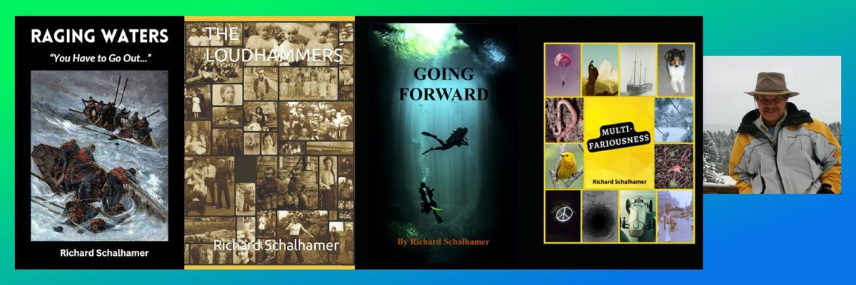 eBookConnection's tweet image. Richard Schalhamer is the #author of "Raging Waters" #historical 
"The Loudhammers"
"Going Forward" #adventure #romance 
"Multi-Fariousness" #poetry 
"Quack" #childrens independentauthornetwork.com/richard-schalh… 
#amreading #goodreads #iartg #ian1
