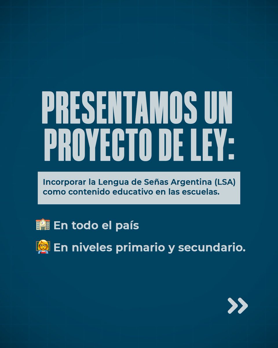 andinocristian's tweet photo. 📚🤟 La inclusión también se aprende

Presenté un proyecto de ley junto a mi bloque para que la Lengua de Señas Argentina sea obligatoria en todas las escuelas primarias y secundarias del país.

No se trata solo de sumar un contenido más, sino de derribar barreras, generar igualdad de oportunidades y construir una sociedad donde todos podamos comunicarnos.

La educación tiene que ser una herramienta real de inclusión. Y enseñar LSA es dar un paso concreto en ese camino.

Queremos que nuestros chicos y chicas crezcan en una Argentina más empática, más justa y verdaderamente inclusiva 🇦🇷💙

En el primer comentario te dejo el proyecto completo 👇🏻
