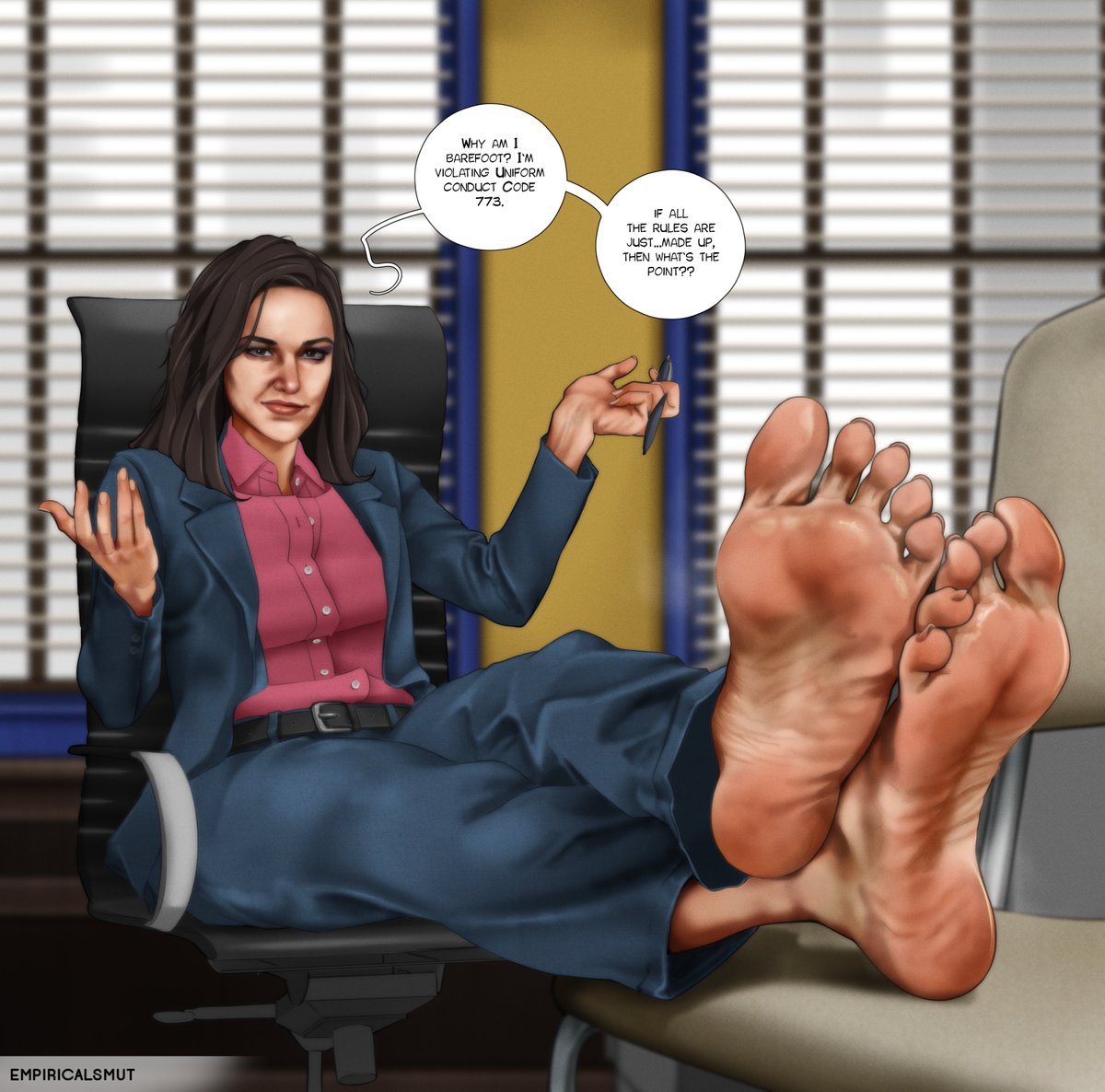 Amy Santiago from Brooklyn 99

:D

#feeties