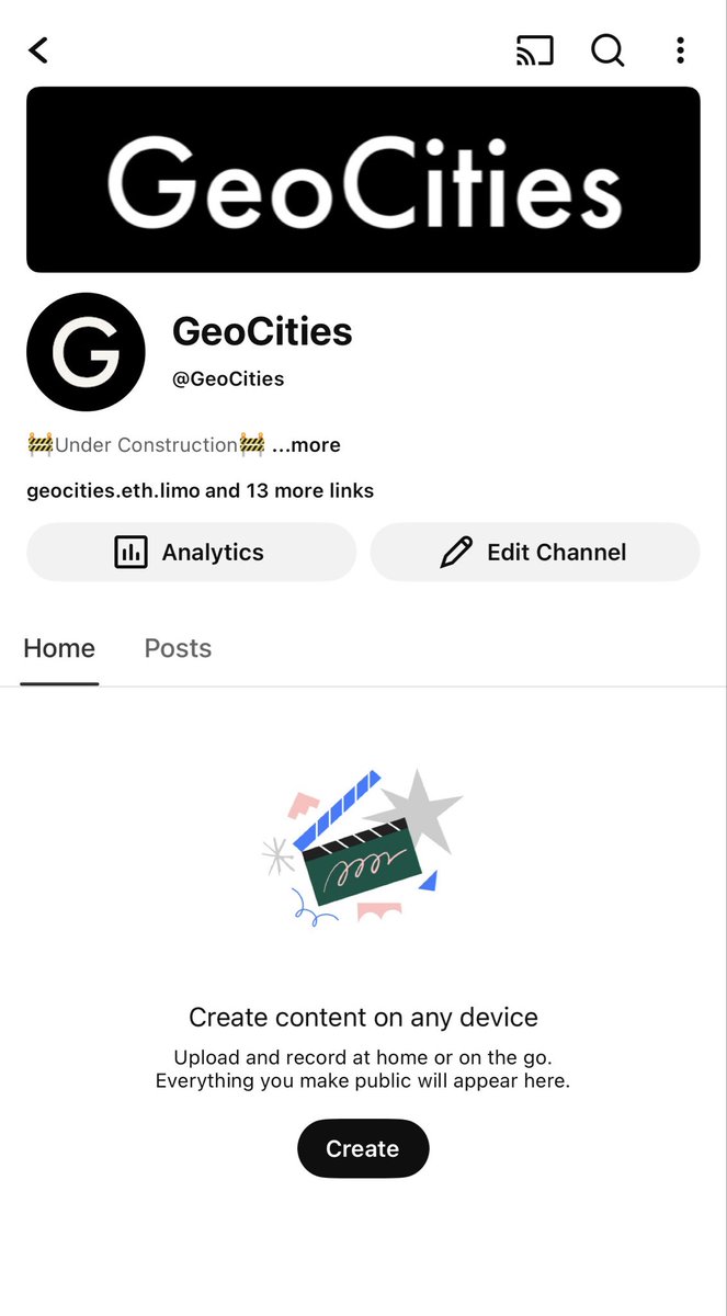 GeoCities tweet media