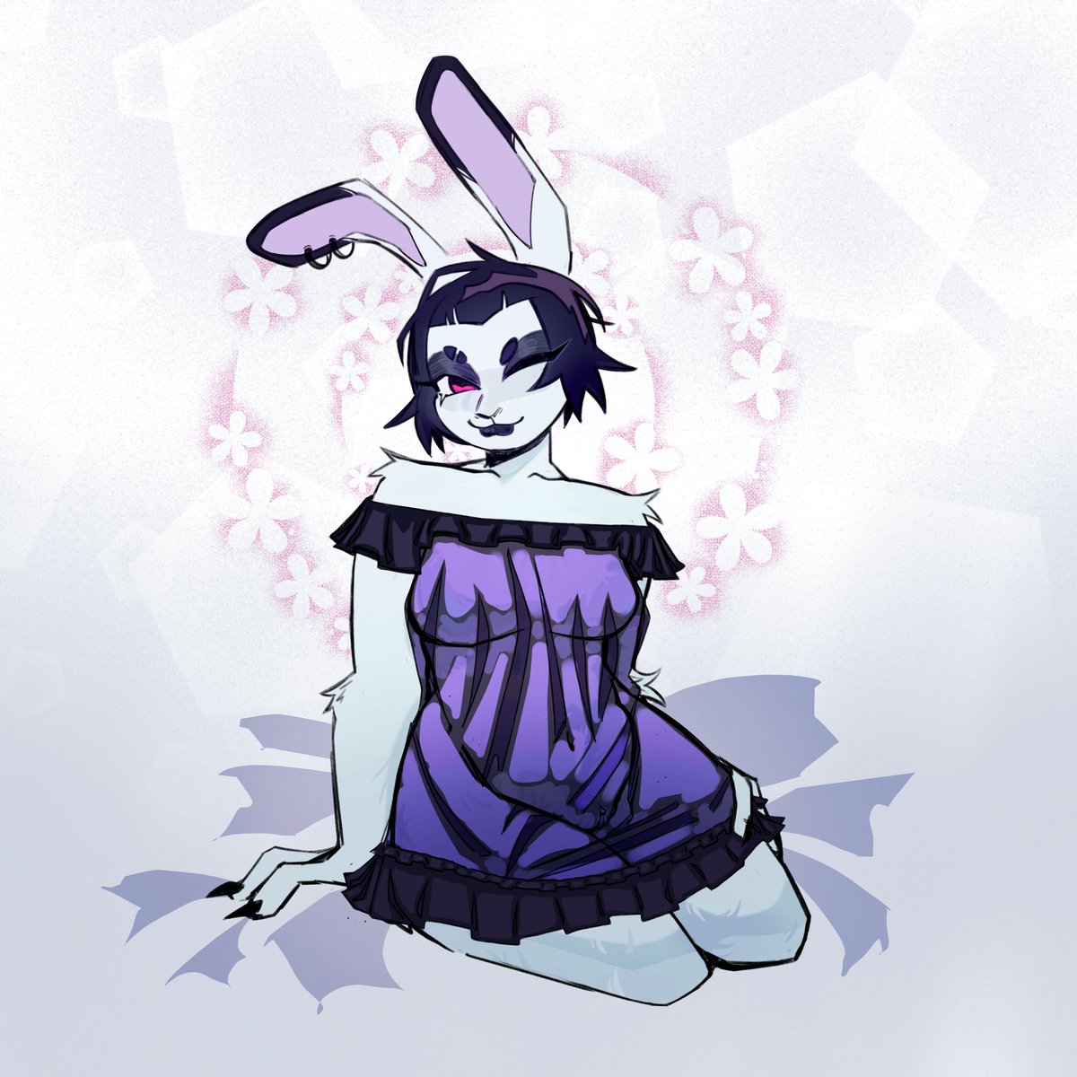 Skarlet_night's tweet photo. Meet my OC 💀🖤 https://t.co/C7nf2L6J9H