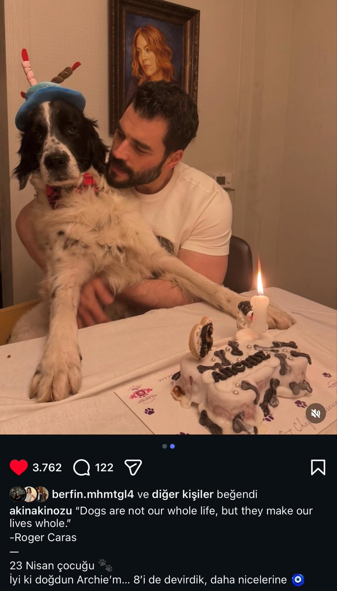 İyi ki doğdun Archie 🐕🐶 #8years 
Arkadaki detay Özlem annenin resmi 🥹
<a href="/AkinAkinozu/">AkinAkinozu</a> 
#AkınAkınözü