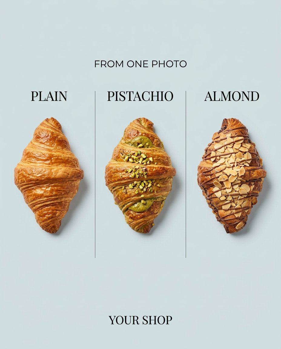 FlintMedia05's tweet image. One image. Three executions. Infinite ROI.

This is what happens when strategy meets design. 🥐
YOUR SHOP it can look like this — Branding that sells.
DM us lets work and grow your business📈💻.

#bakery #baking #cake #dessert #foodie #instafood #yummy #food #pastry #homemade