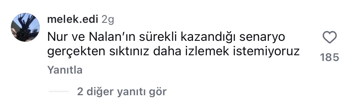 nalanci(3) kisiye gore herkes nalan destekcisiymis finalde nalan mutsuz olursa ayyapim irtiba kaybedermis hahahyt :d mukhet ruya sahnesine herkes artik ogrensin gercegi nalandan biktik yazmis, bu yorum ve nicesi de duruyo isine gelen yorumlari alma hepsini at sadly :d #kıskanmak