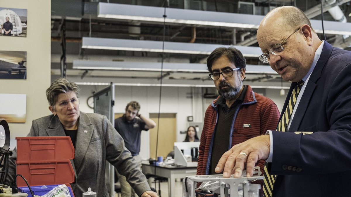 PurdueEngineers's tweet photo. This week, @NASA Associate Administrator Amit Kshatriya visited @PurdueAeroAstro, @PurdueME and @PurdueCCE labs that are advancing space exploration in key NASA research areas.

He also attended the inaugural Neil Armstrong Space Prize announcement. 🚀 https://t.co/HNHSfoaBVY https://t.co/vIFMt0js84
