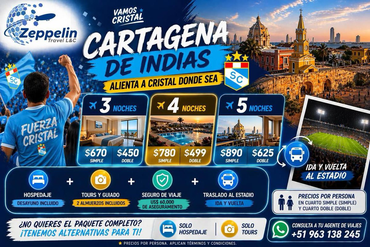 RimenSCes viajeros! Acá les dejamos los precios de los paquetes que ofrece la casi casi RimenSCe <a href="/Krysc23/">krys</a> para viajar a Cartagena a alentar a nuestra celeste!