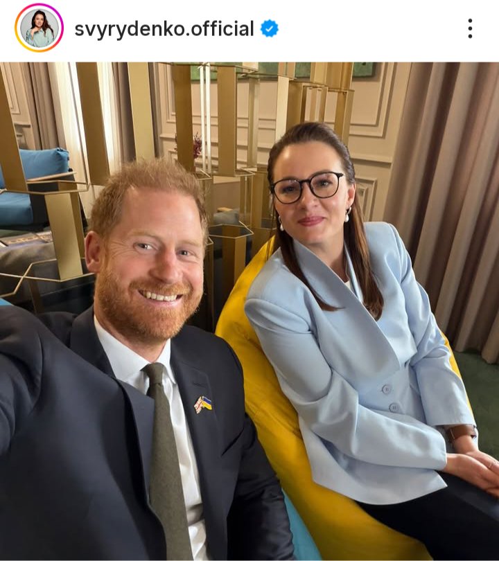 Prince Harry with the Prime Minister of Ukraine, Yulia Svyrydenko

#PrinceHarryInUkraine 🇺🇦