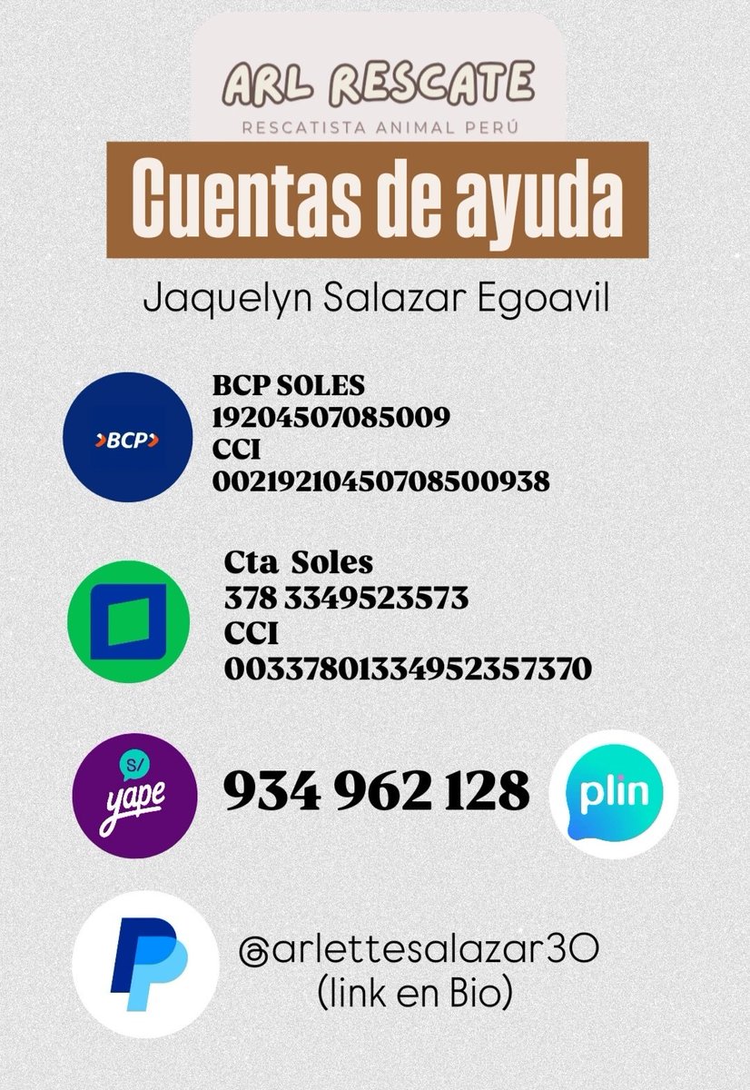 Arl Rescate | Arlette Jaquelyn Salazar 🇵🇪 tweet media