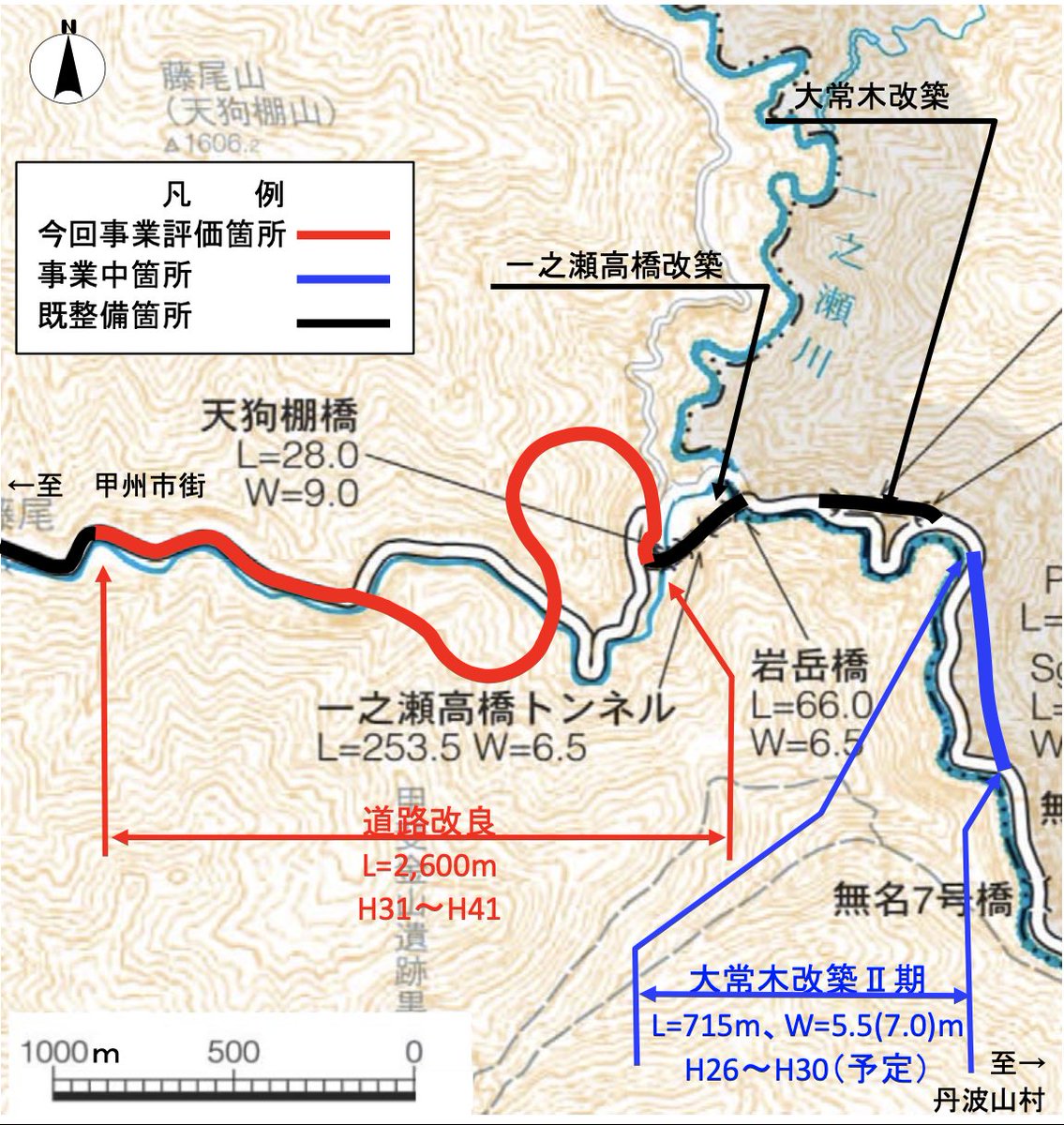 michael2u76's tweet photo. 先日R411通ってなんかずっと工事してるなーと思ってたポイントを調べてみたら、線形改良工事が着々と進められてた。計画によるとR11年度竣工予定。
工事範囲の東端付近の既存急勾配ヘアピンカーブも、そのうち旧道になるんだと分かった。 https://t.co/0phfI1K1fV