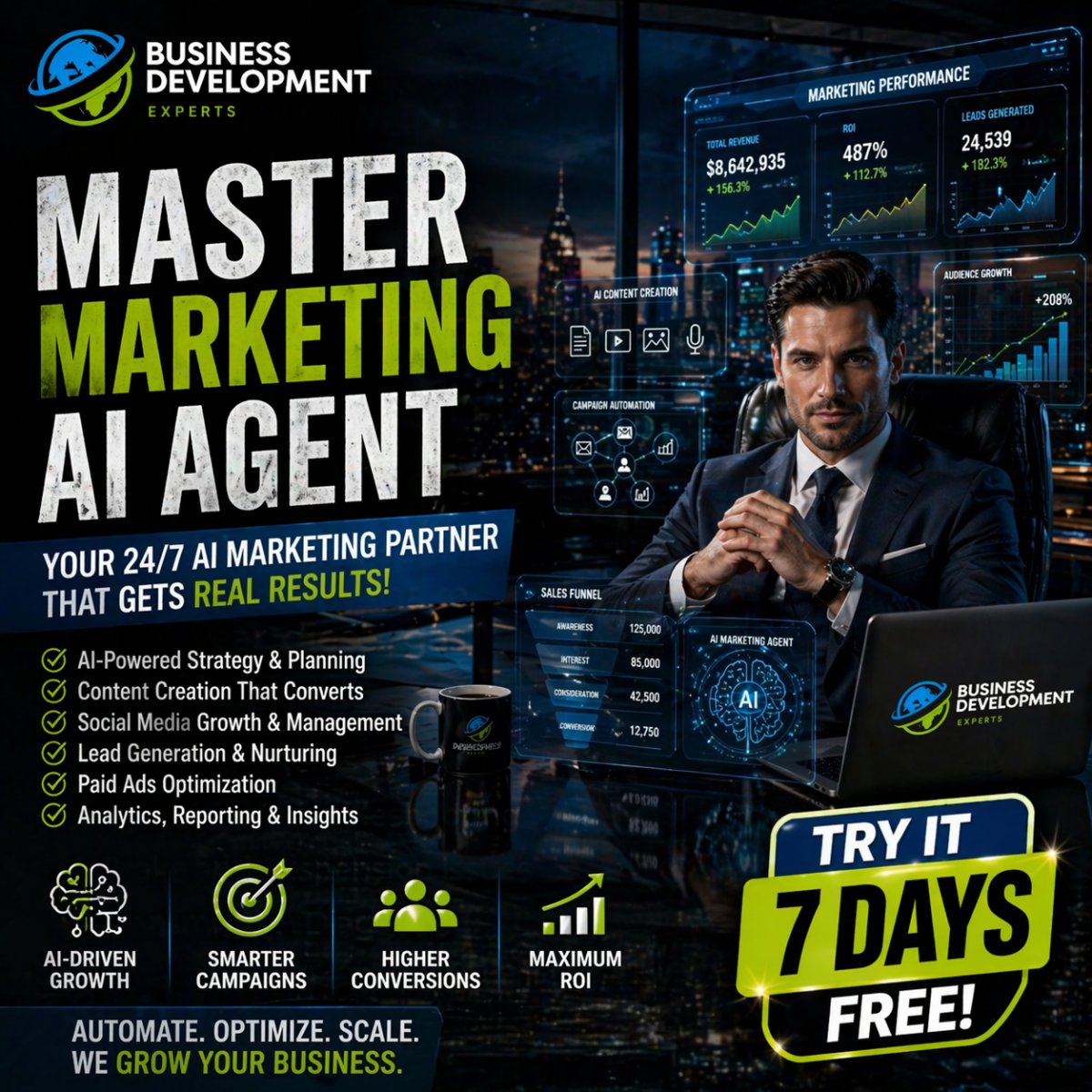 bizdevxperts's tweet image. Your marketing doesn’t need more effort—it needs better systems. The Master Marketing AI Agent gives you 24/7 expert guidance on ads, funnels, SEO, CRM, and lead generation.

Stop guessing. Start scaling.
👉 go.hotmart.com/J105520616O

#AI #Marketing #BusinessGrowth #LeadGen #Sales