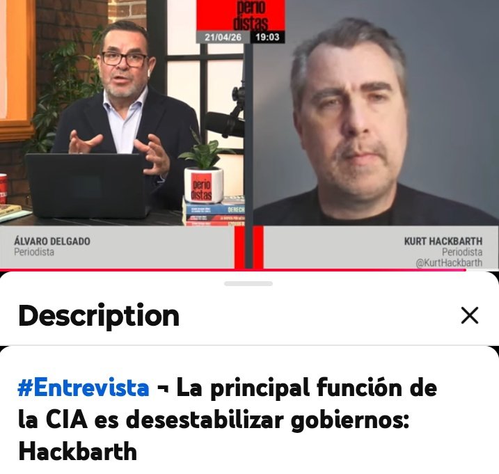 En entrevista con <a href="/alvaro_delgado/">Alvaro Delgado Gómez</a> el periodista <a href="/KurtHackbarth/">Kurt Hackbarth 🌹</a> dice que: "<a href="/MaruCampos_G/">Maru Campos</a> ya está en el poder y manos de la CIA y que por lo tanto ya es una POLÍTICA COMPROMETIDA, y afecta la seguridad nacional de México".
Esperemos que <a href="/Claudiashein/">Claudia Sheinbaum Pardo</a> sepa entender la magnitud.
