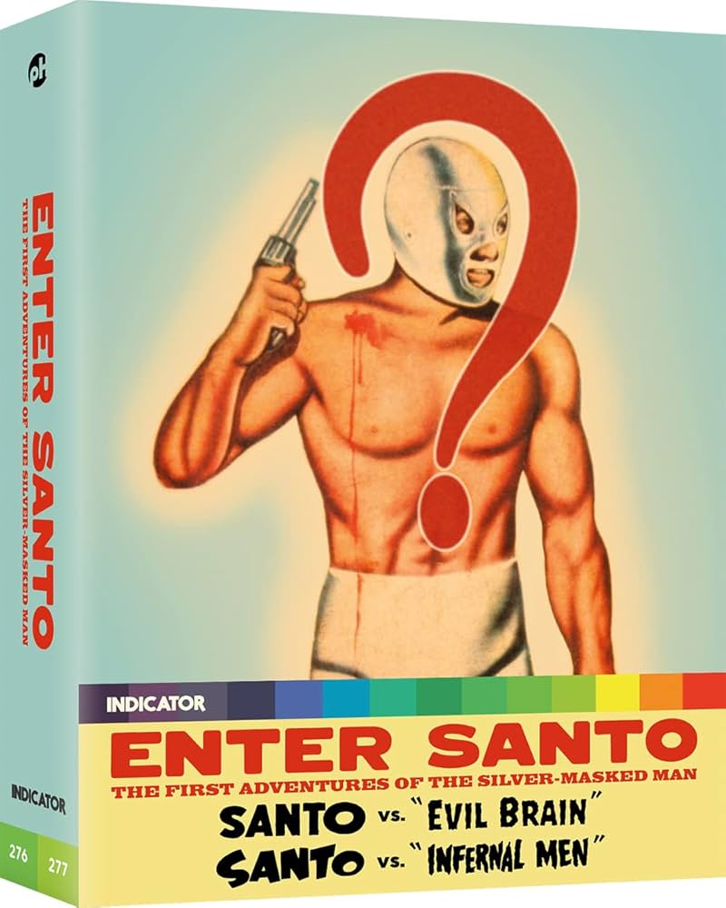 Hace ya unos años de estos lanzamientos en bluray del Santo el Enmascarado de Plata, por parte de Vinegar Syndrome y Indicator y es una lástima que cuando el panorama parecía prometer traer más aventuras suyas en este formato, la cosa se estancó.
