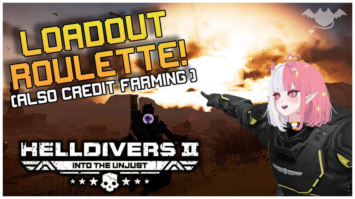 |LIVE NOW!|
Today we're rolling the dice and letting fate decide how our missions go! It's time for another episode of Super Earth's 15th favorite game show: Loadout Roulette! (also i need super credits, so there's that too~)
twitch.tv/lilibeanvt
youtube.com/@LilibeanVT