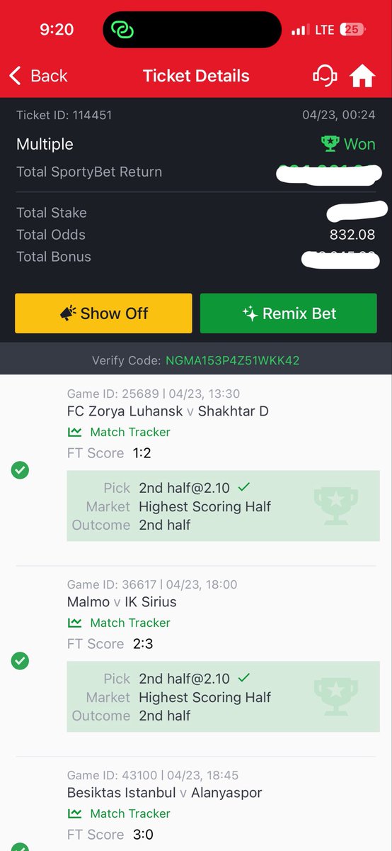 832 fuckinnnnnn ODDSSSSS IN THE BAGGGG 💰 💰 💰 💰 💰 🤲🏽💆🏼‍♂️💆🏼‍♂️💆🏼‍♂️💆🏼‍♂️💆🏼‍♂️💆🏼‍♂️

4th boom in less than 36 hours!!!

MY GOD IS NOT DEAD!!!!!!!!!!!!
ALL GLORY TO HIMMMMM!!!!!!!

let’s gooooo🤲🏽🤲🏽🙏🙏🙏🙏