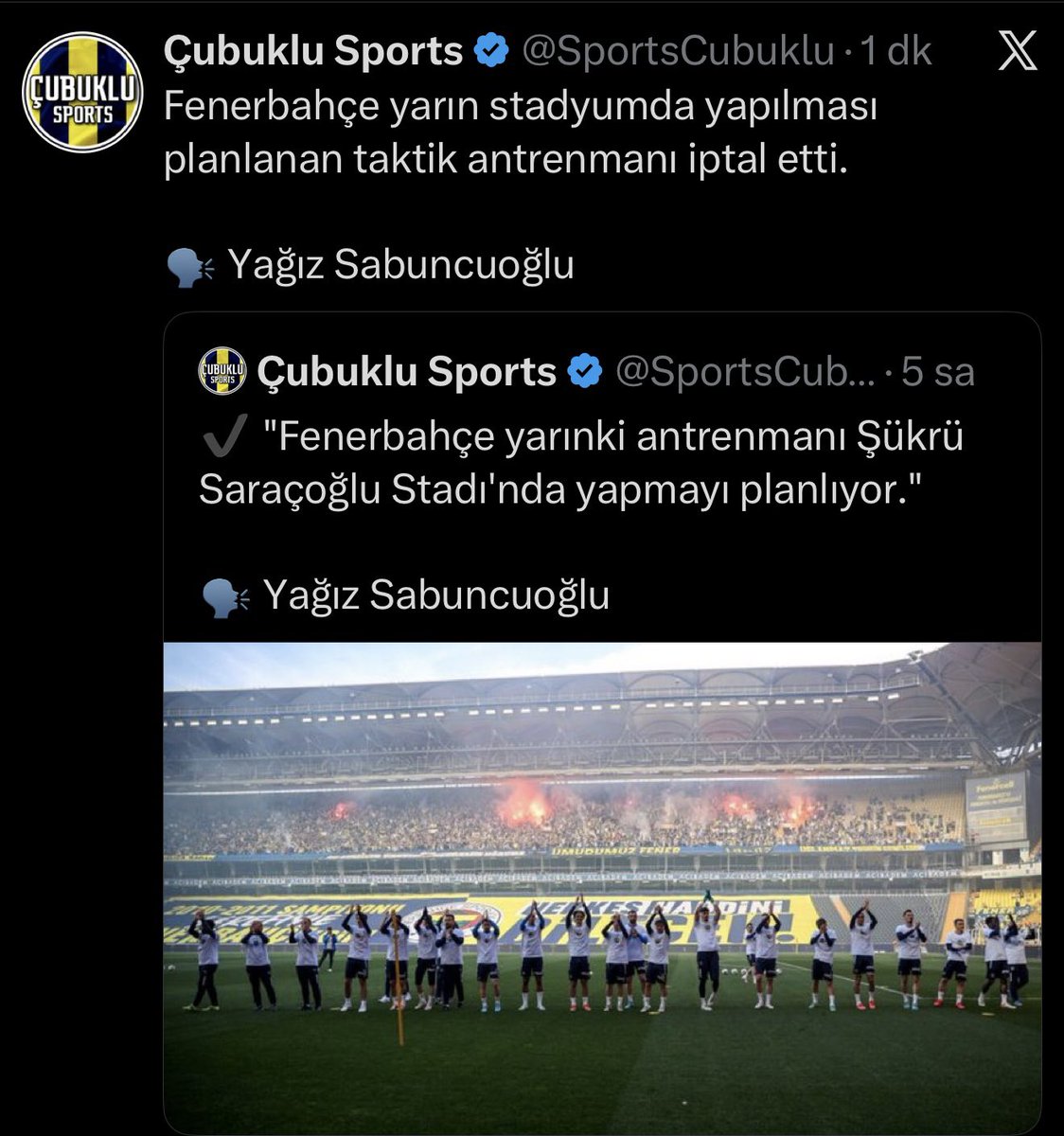 gungorburak's tweet photo. Niye böyle bir karar aldın? Niye iptal ettin? Herkes kafasına göre. Fenerbahçe “yine” yönetilemiyor. https://t.co/o5w71rBcpp