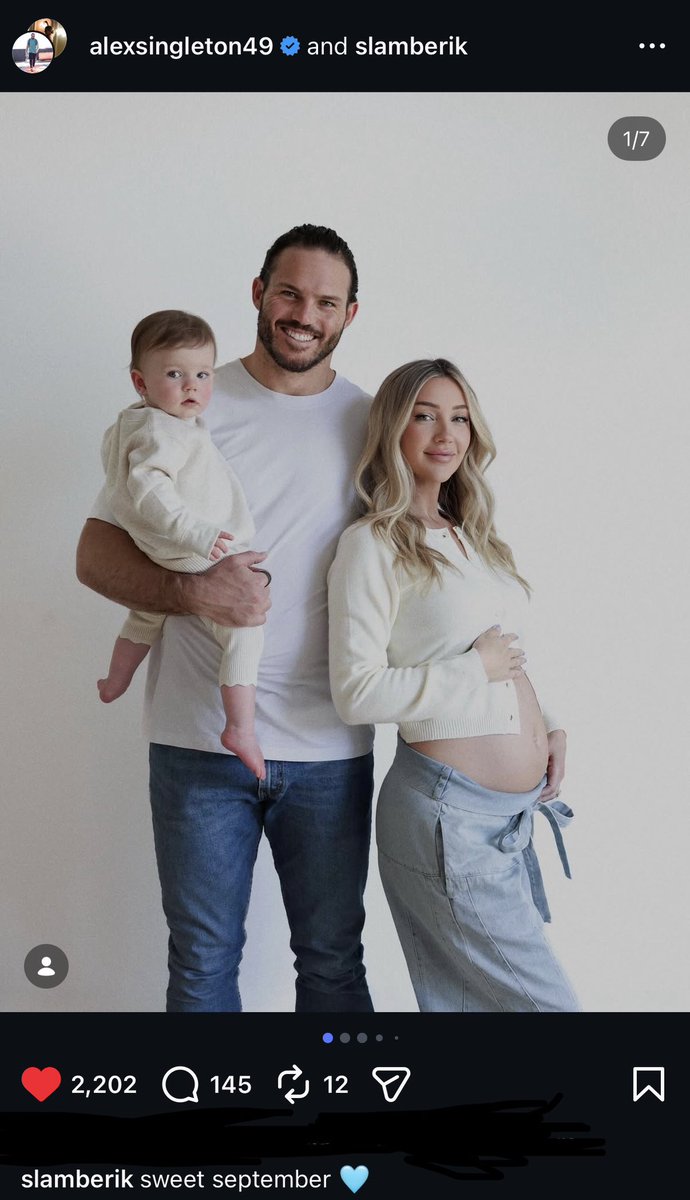 Congratulations to Sam and Alex Singleton as they are expecting a second child!

Really special after Alex beat testicular cancer last year.