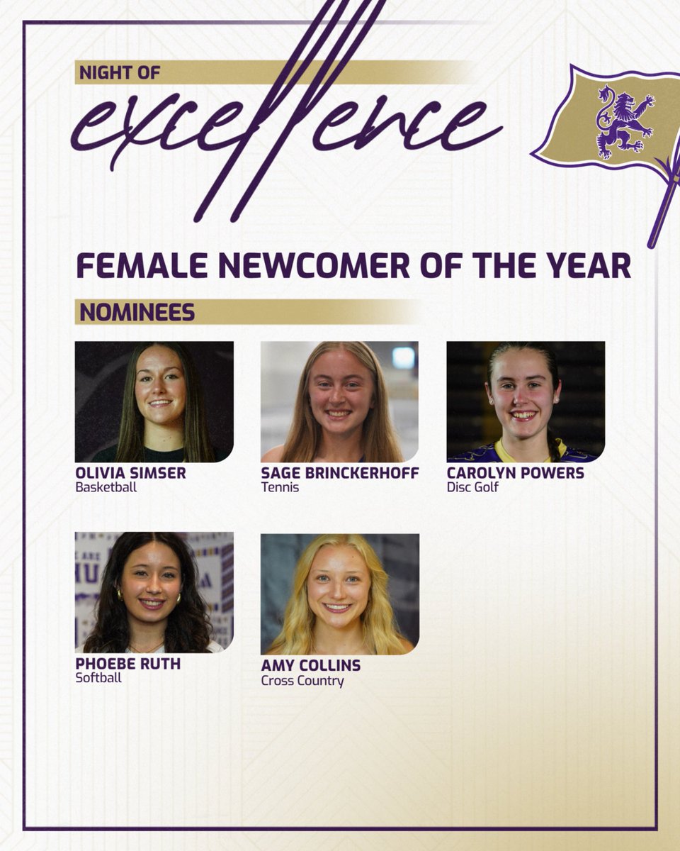 HUHighlanders's tweet image. Time to share our nominees for the Female Newcomer of the Year award. Some great performances out of these first-year Highlanders in 2025-26. See who wins at the Night of Excellence on April 29. #GoHighlanders #Excellence