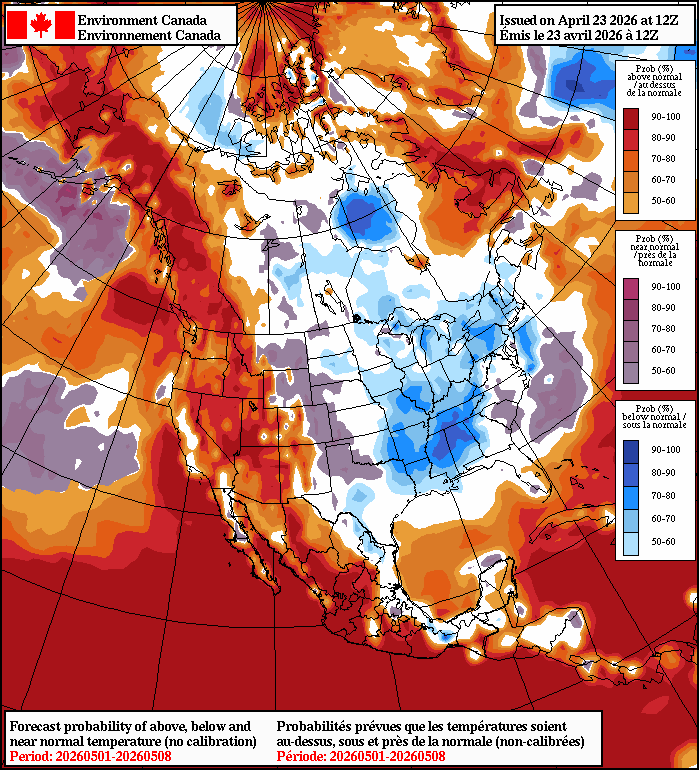 vlad_rad's tweet image. Who's ready for an early #Summer out #West? 
Above normal signal continues into May.
#PNW #BCWx #BCHeat #BCStormWatch #News