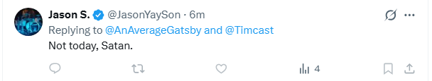 This basic bitch doesn't like it when I call <a href="/RealAlexJones/">Alex Jones</a> a ghoulish piece of shit, so his response is to respond then block like a fucking cunt loser.  Fuck you <a href="/JasonYaySon/">Jason S.</a>