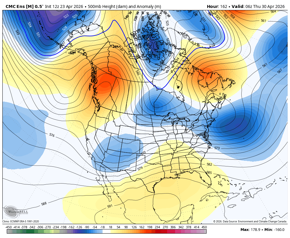 vlad_rad's tweet image. Who's ready for an early #Summer out #West? 
Above normal signal continues into May.
#PNW #BCWx #BCHeat #BCStormWatch #News