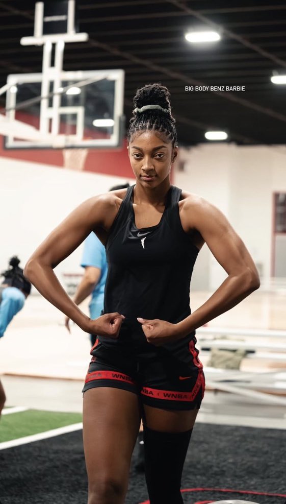 Angel Reese at training camp day4️⃣💪