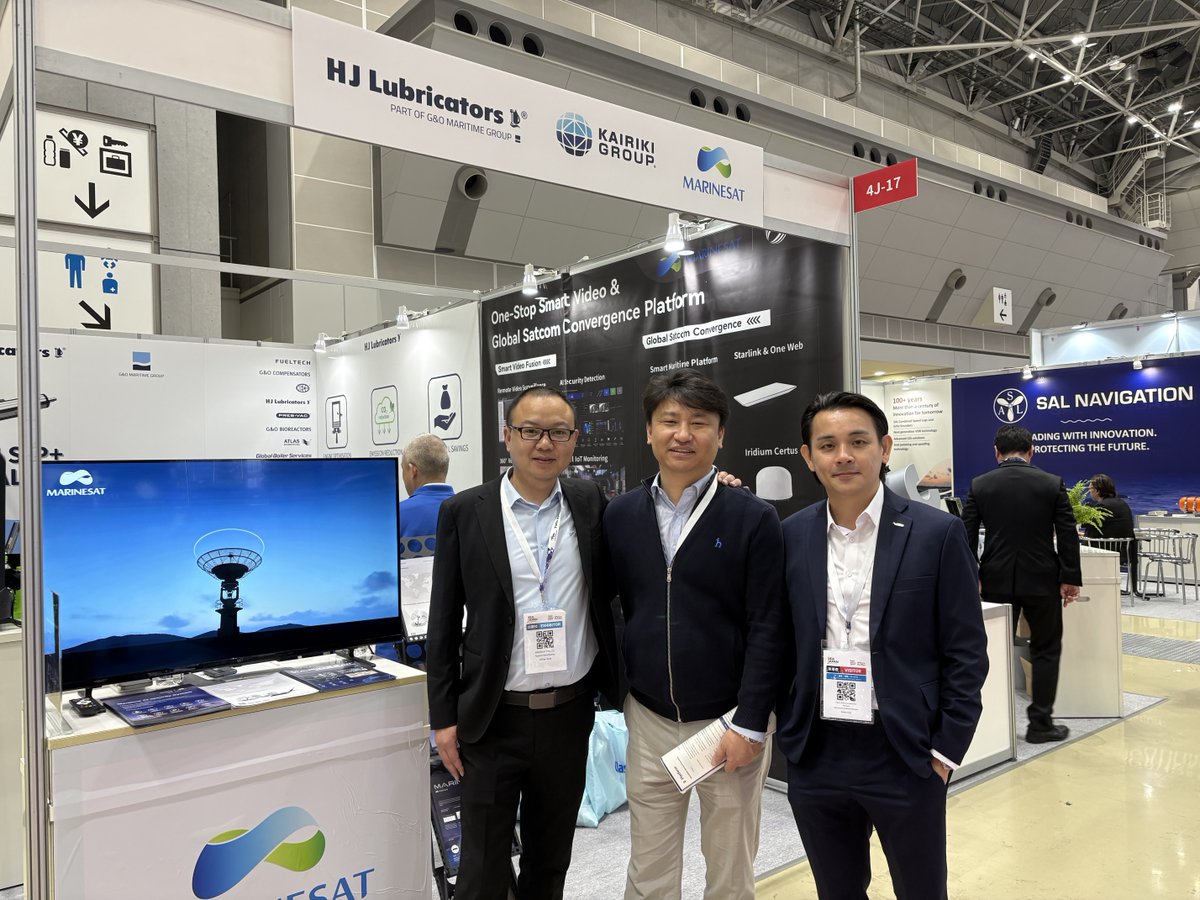 IridiumComm's tweet image. Another great day at Sea Japan 🌊

Whether it's #GMDSS, #AntiPiracy, #FleetManagement, #AutonomousVessels or #PNT, Iridium's truly global weather-resilient network keeps people, vessels, and cargo protected in any ocean, in any condition → bit.ly/4m3H02o