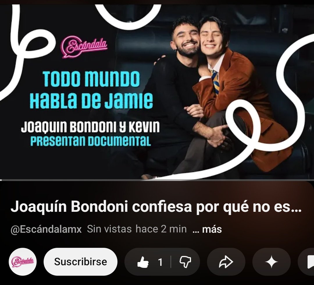 🎤 Nueva entrevista en el canal de <a href="/escandalamx/">Escándala</a> con Joaquin y Keke durante la premiere del documental de Jamie 👠🎞️ 🔗: youtu.be/bRD8pPMR-Rw?si… #Joaquinbondoni