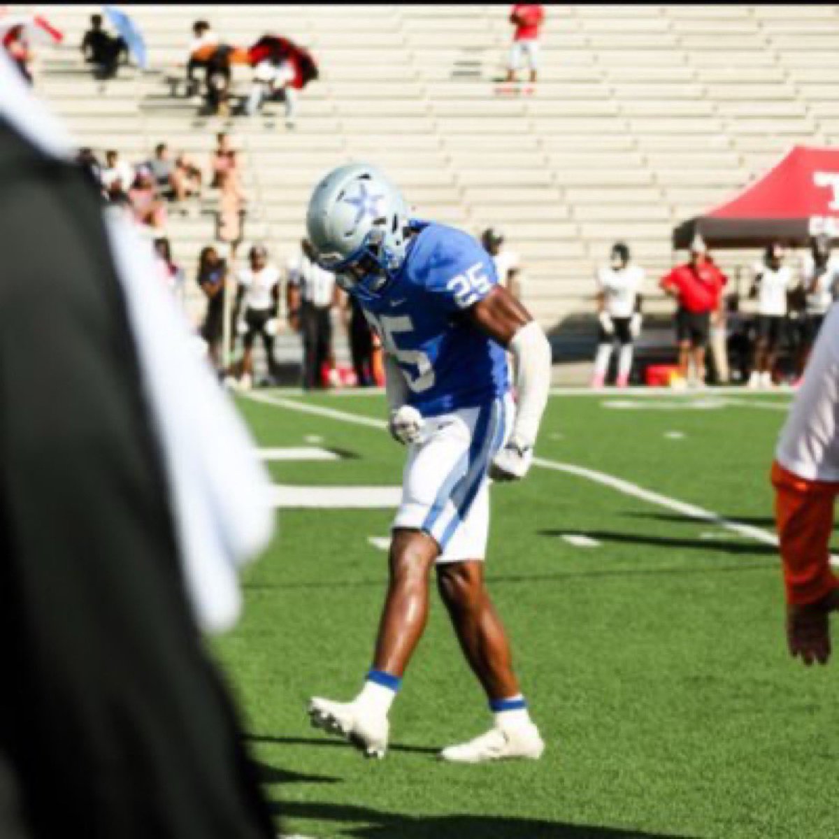 JUCOFFrenzy's tweet photo. 2026 (@KC_MTXE ) JUCO DB @gods_peace9 was offered by Prairie View A&amp;M University @pvamufb_ 
HL: https://t.co/wl7GYz7jQO https://t.co/pVZIYT9DbI