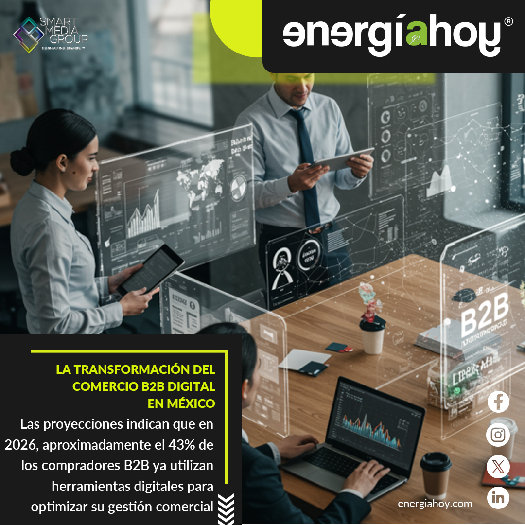 energiahoy's tweet image. El comercio B2B digital en México se transforma:

💻 +40% de buyers usan marketplaces
🤖 IA y automatización redefinen procesos
Un cambio estructural en la forma de hacer negocios.

🔗 energiahoy.com/tech-trends/la…

#B2B #Tecnología #Innovación