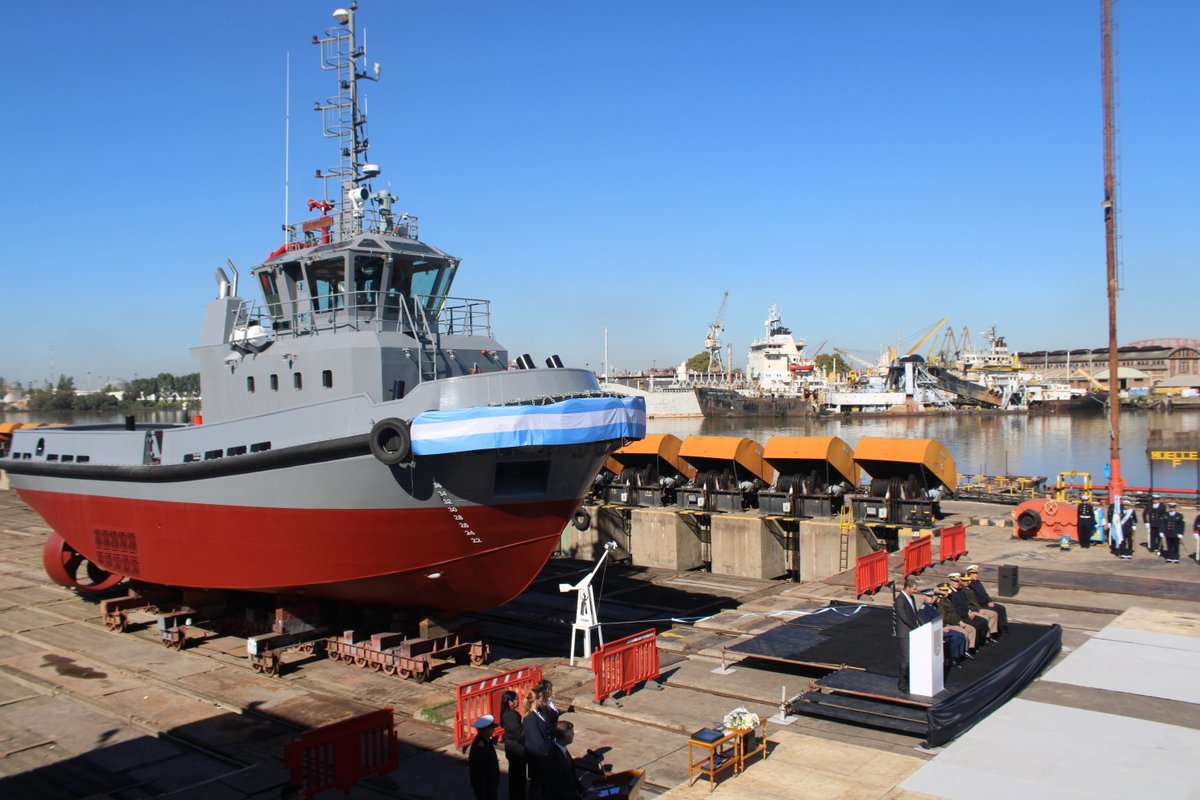🇦🇷 | Presentación y botadura del remolcador "Pampero" de la Armada Argentina ⚓️🇦🇷

El buque, desarrollado y construido por el astillero Tandanor y denominado ARA "Pampero", es el primero de su serie y en breve iniciará sus pruebas de puerto y de mar, paso previo a su