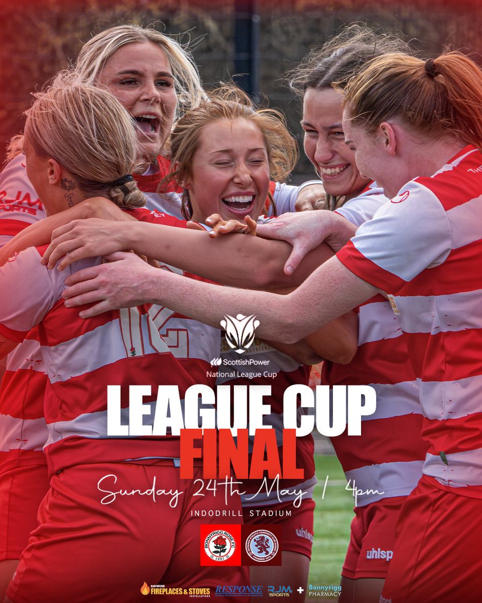 📆 We can now confirm that our <a href="/ScottishPower/">ScottishPower</a> National League Cup Final against Dryburgh will kick off at 4pm at Alloa’s Indodrill Stadium

We can’t wait to see a huge support from Bonnyrigg turn Alloa red and white as we look to make history in our first ever cup final 🌹

🎟️