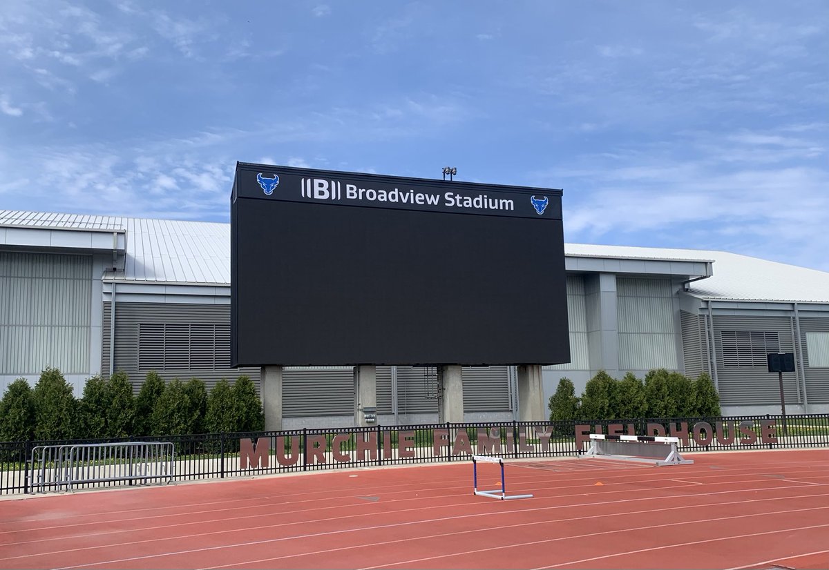 Preliminary signage is getting installed at Broadview Stadium and ...