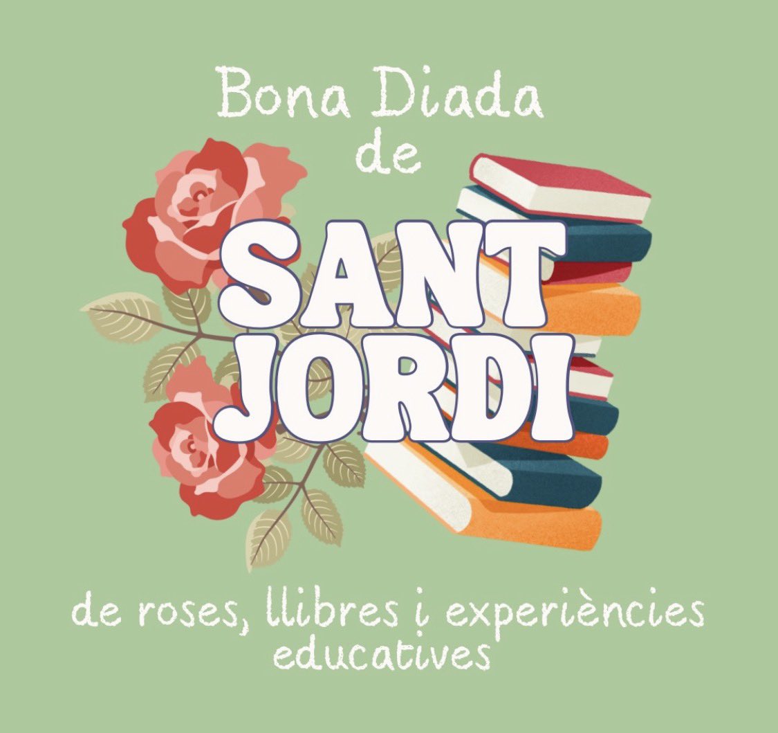 Edulonia's tweet photo. Bona diada de Sant Jordi!
Històries que s’expliquen als llibres… A les #colòniesescolars, els infants aprenen molt més que continguts: a conviure, escoltar, ser autònoms, respectar i confiar. Perquè hi ha aprenentatges que no s’escriuen… però es recorden per sempre. https://t.co/R4ElEJFLzJ