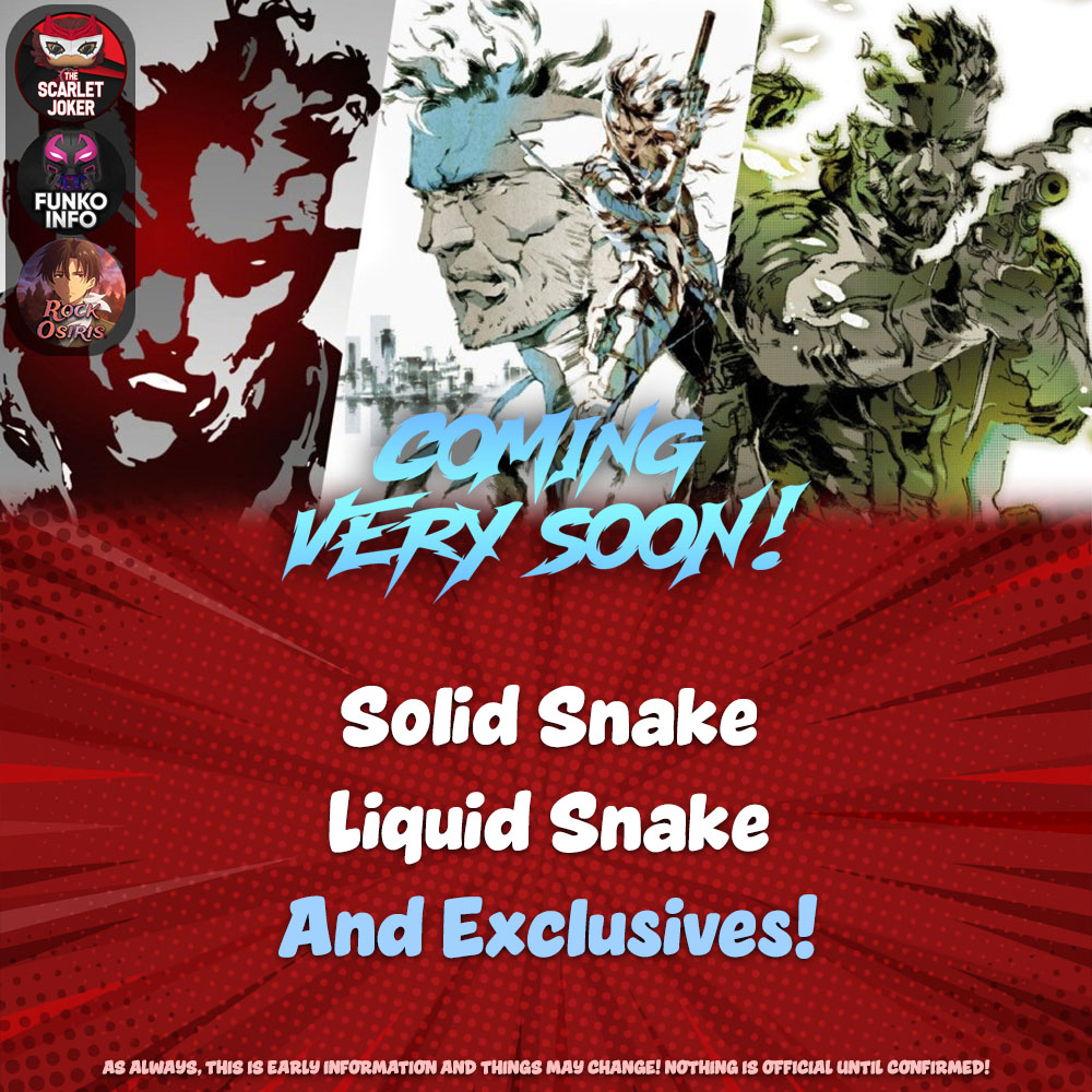 ScarletJokerTWT's tweet image. Coming VERY Soon - Sonic the Hedgehog, Mega Man, &amp;amp; Metal Gear!
#Funko #FunkoPop #Sonic #MegaMan #MetalGear