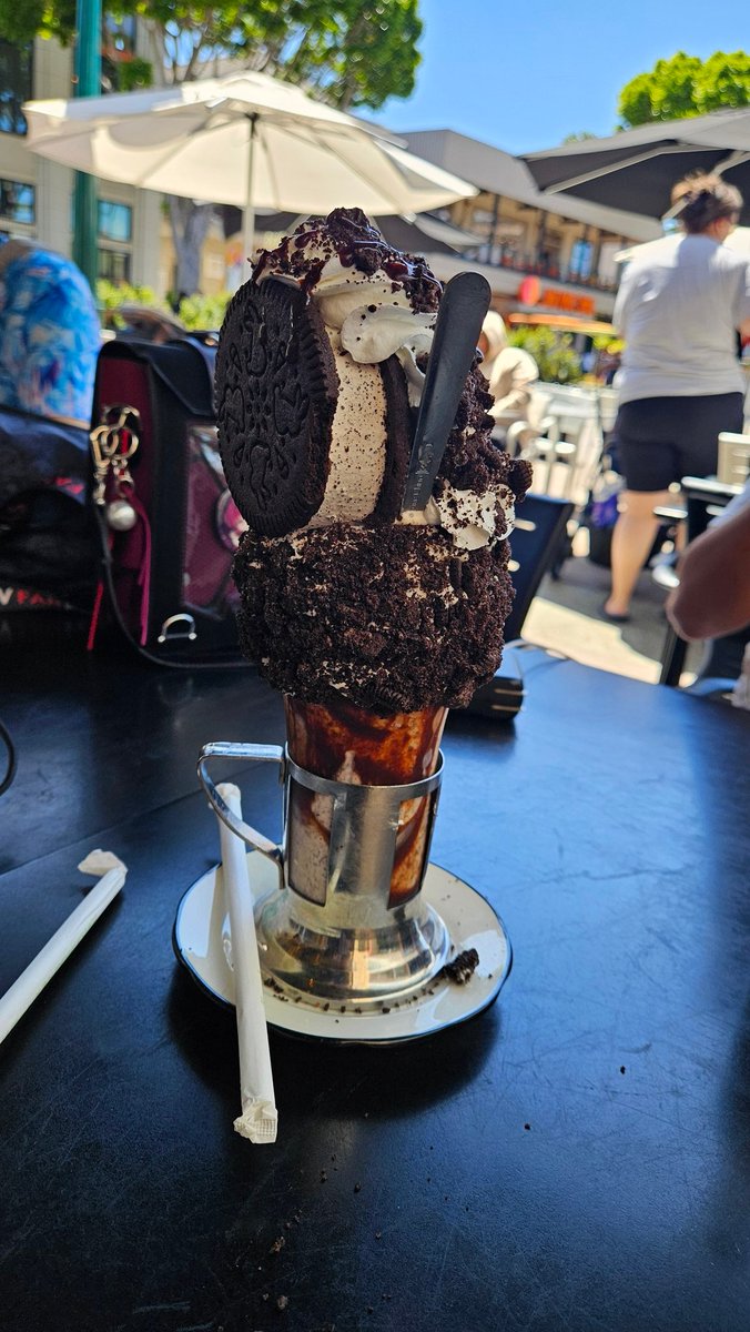 Got a real milkshake. Just a snack really.