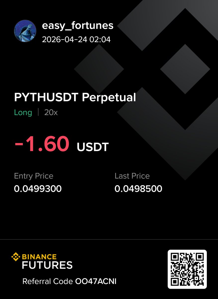 EasyFortunes's tweet photo. $pyth 
New position
Perfect looking VCP
Reversal from the absolute bottom

Entry at $0.04993 
SL at $0.04893

#bitcoin #altcoin $coti https://t.co/9bXXA29h3U