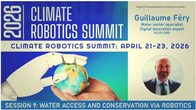 gfery's tweet image. I was pleased to participate in this week's Climate Robotics Summit (April 21-23). It summit focuses on the responsible, inclusive, and sustainable use of robotics to tackle #climatechange.  I joined a panel discussion on water access and #conservation through robotics. #water