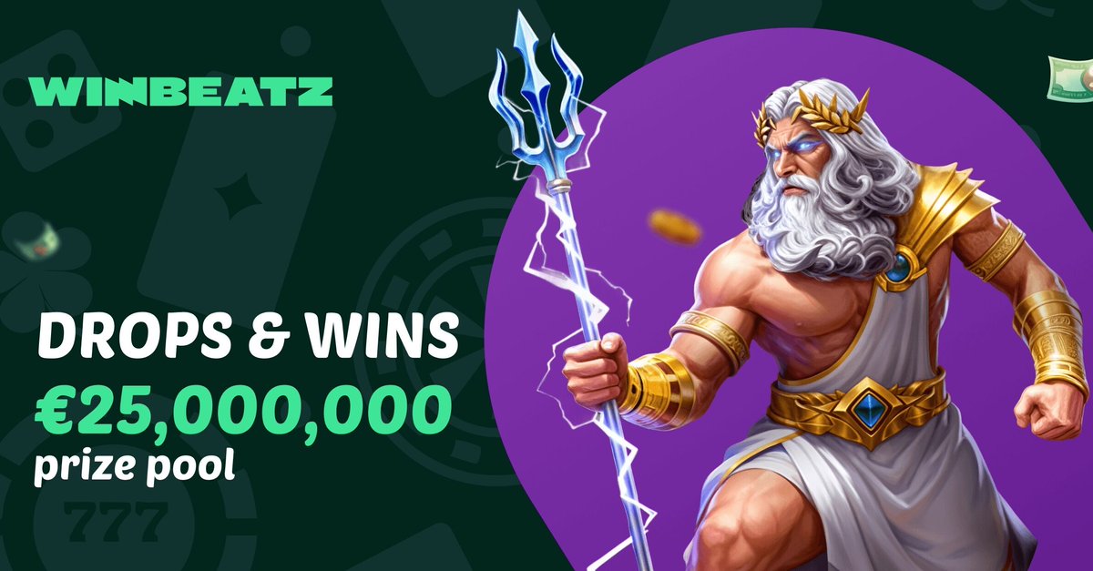 Winbeatz_casino's tweet image. 🍀 Weekly Wheel Drops
➖ Win multipliers up to x100,000, Free Spins, or instant bonuses
➖ Rewards are wager-free

🍀 Daily Tournaments 
➖ Points = total win multipliers (win/bet)
➖ Minimum bet: €0.15
➖ Cash prizes paid directly

🔞

#casino #casinoonline #casinogames