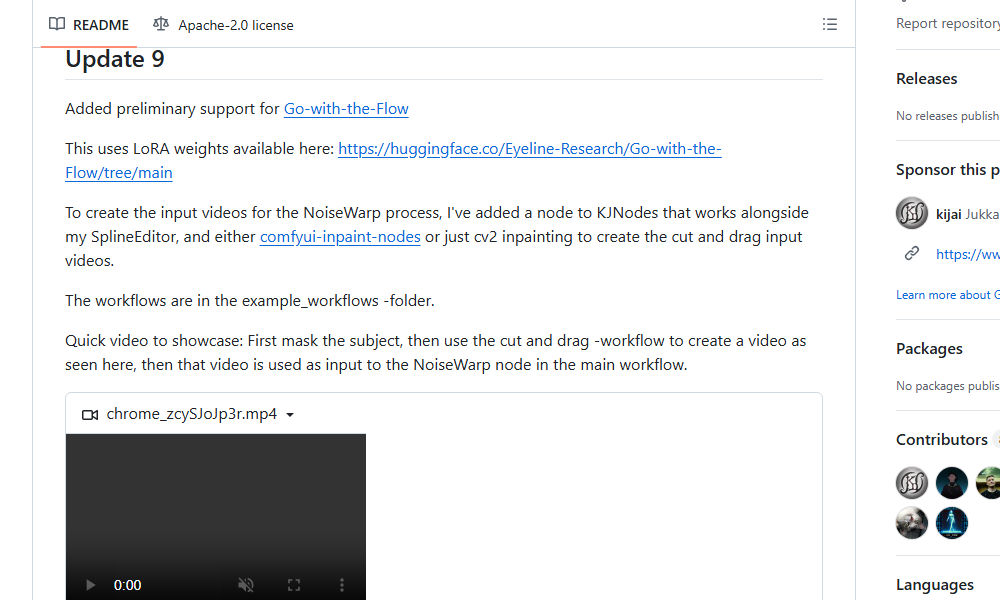 clxymox's tweet image. 🐍 ComfyUI-CogVideoXWrapper
⭐ 1,549 stars

Découvrez ce projet GitHub intéressant !
#GitHub