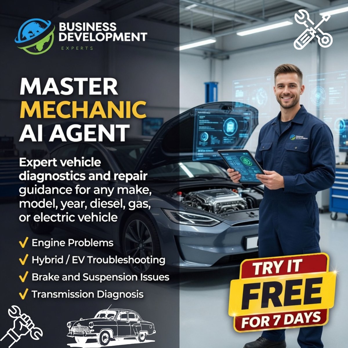 bizdevxperts's tweet image. Modern vehicles = more complexity, more diagnostics mistakes. The Master Mechanic AI Agent helps technicians diagnose faster, reduce errors, and fix vehicles with confidence—24/7.

👉 go.hotmart.com/K105471251L

#Mechanic #AutoRepair #AI #Diagnostics #AutomotiveTech