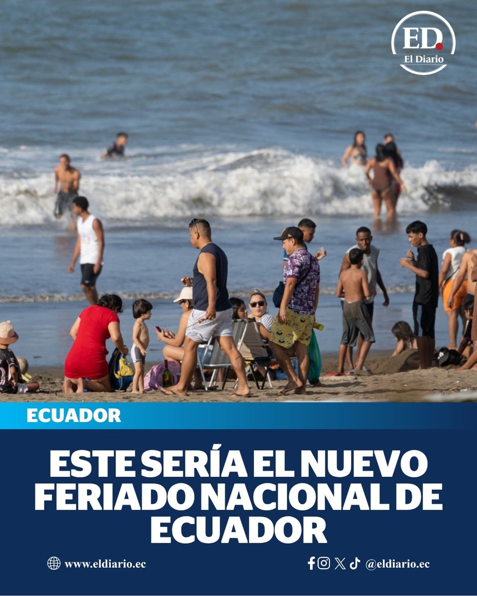 eldiarioec's tweet image. #Ecuador | Nuevo feriado nacional en Ecuador: Esta fecha podría permitir que los ecuatorianos gocen de descanso obligatorio ► ow.ly/YxL750YON2z
