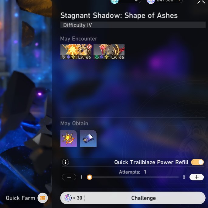TimelyZhuming's tweet photo. Oh btw, if anyone doesn't know yet: You can get started on prefarming Mortenax Blade's trace and ascension materials now!! https://t.co/h4AoGjTDAp